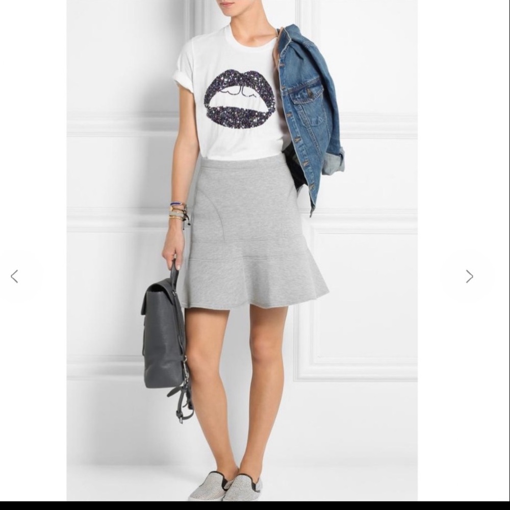 J. Crew Scuba grey skirt- sold out -medium, Blogger’s Fave!